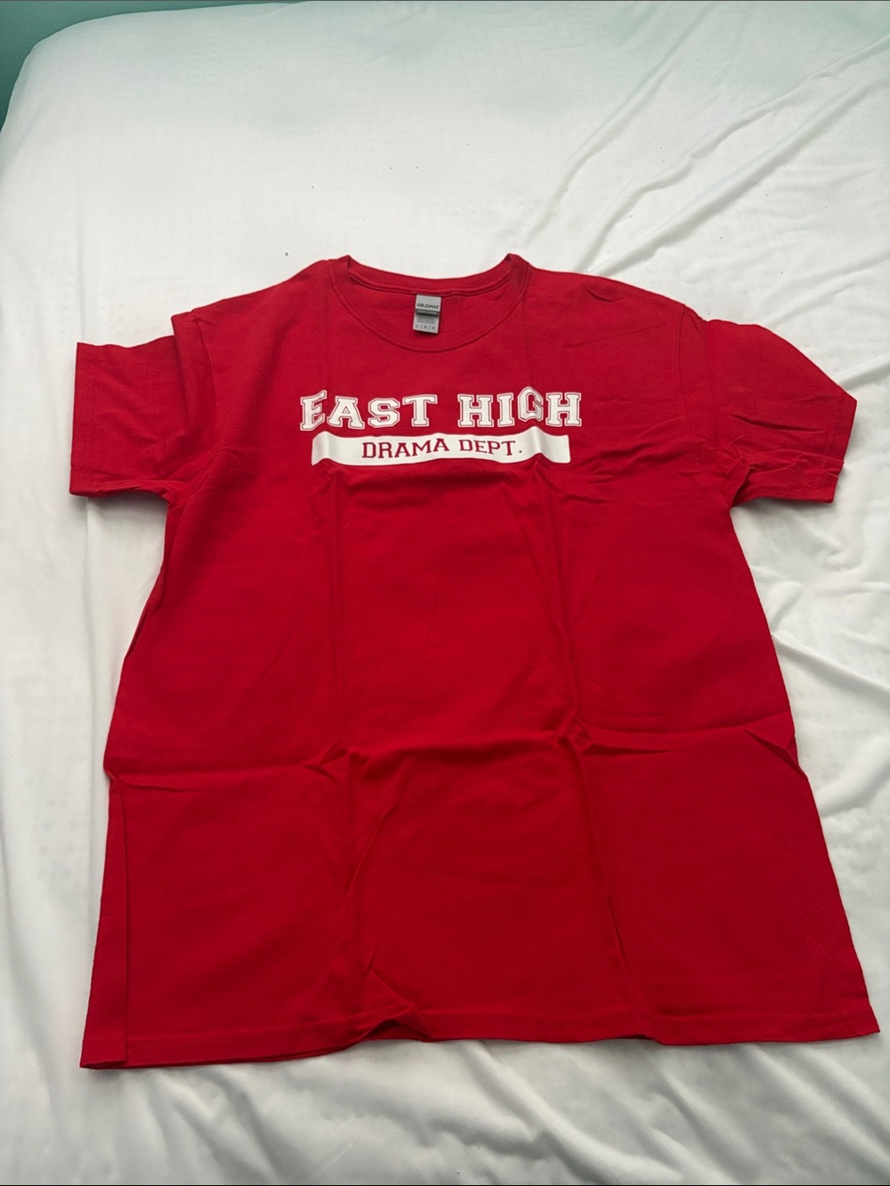 Gildan Red 'East High Drama Dept.' Women’s Short-Sleeve Tee
